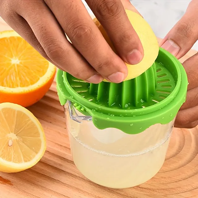 Extracteur de jus manuel pour fruits avec graduations : Idéal pour la cuisine domestique - Sans électricité