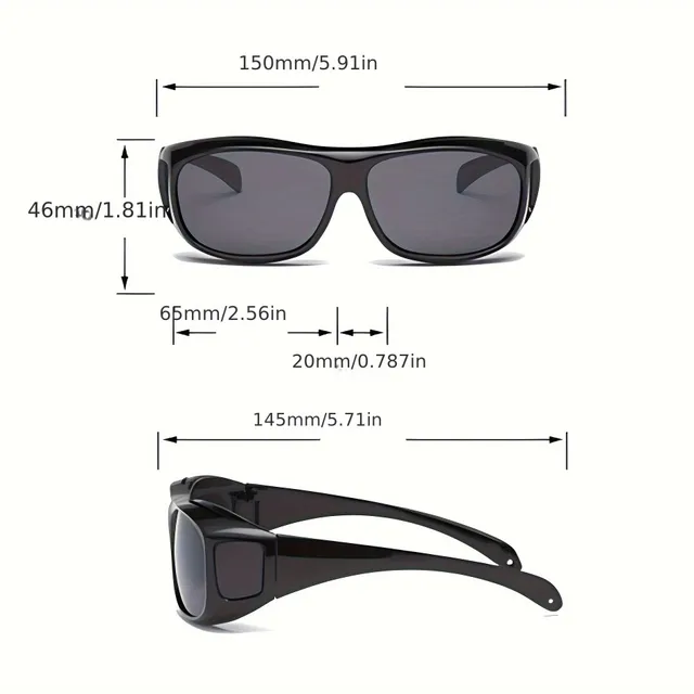 Nightglasses with Windproof Protection - For Driving, Cycling, Anti-reflective, Fashion Sunglasses