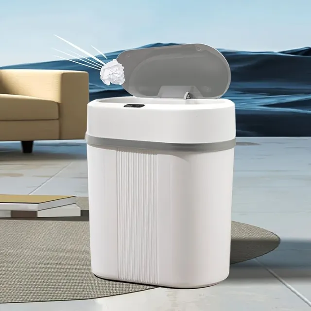 Saving smart, non-contact bathroom garbage basket, electric, waterproof, narrow