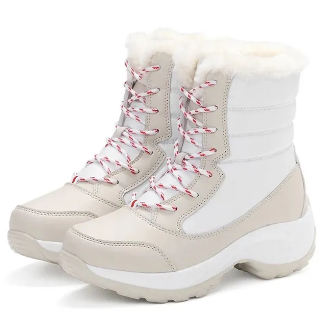 Dámske zimné vysoké topánky so šnurovaním - 3 farby