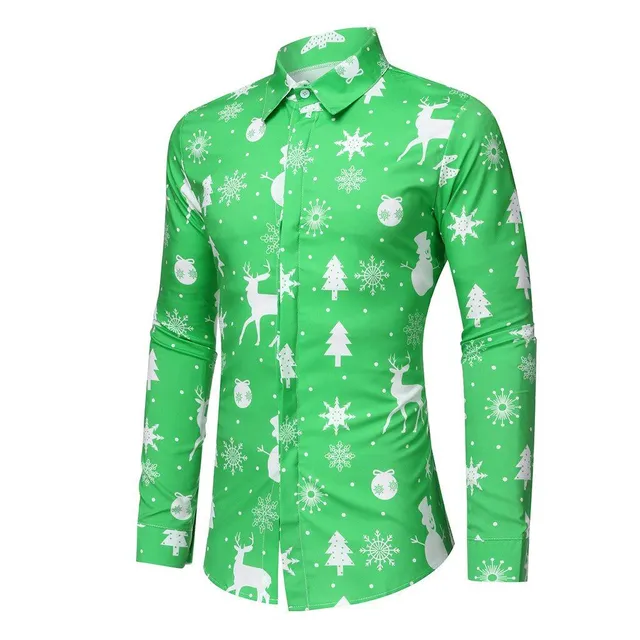 Men's long sleeve christmas shirt Chris