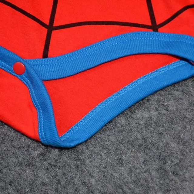 Baby summer bodysuit for newborns with superheroes