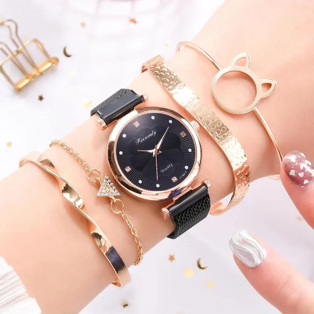 Luxury set of ladies watches and bracelets WIENA