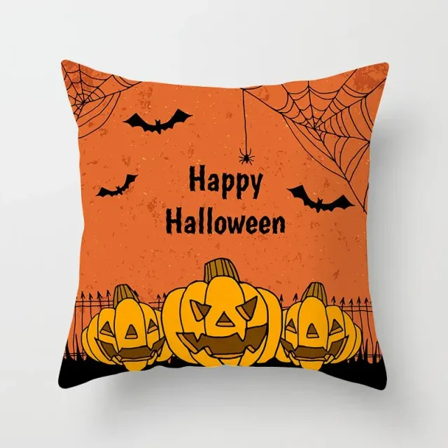 Halloween poliészter párna vicces mintával 45x45 cm kanapéra vagy hálószobába