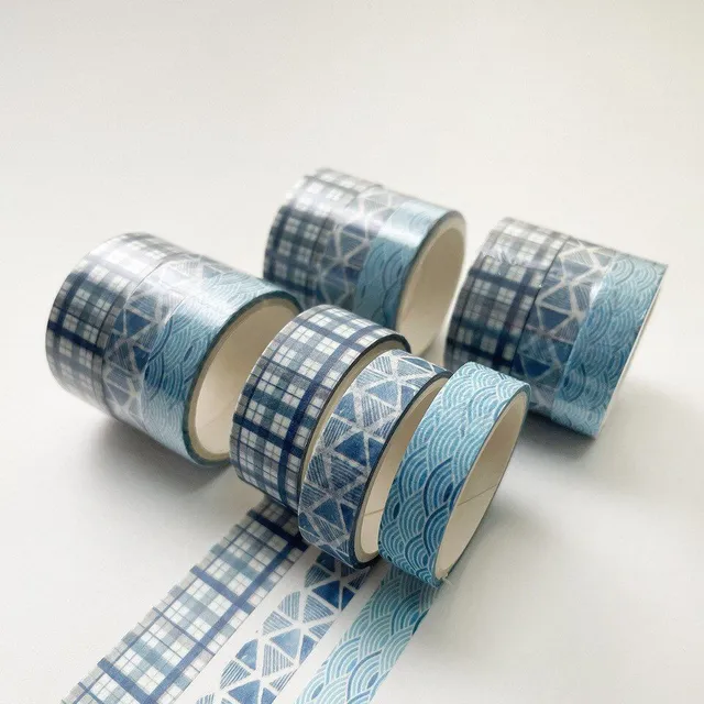 Modern trends popular original decorative self-adhesive tapes with pattern 3 pieces - different variants