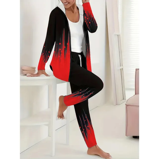 Women's stylish two-piece tracksuit - 2 colours