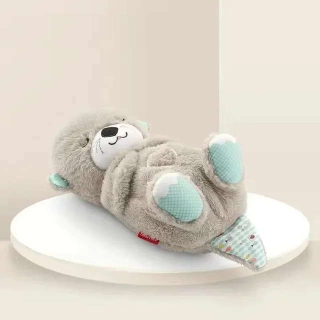 Breathing plush cute otter - Soothing glowing otter with melodies for children