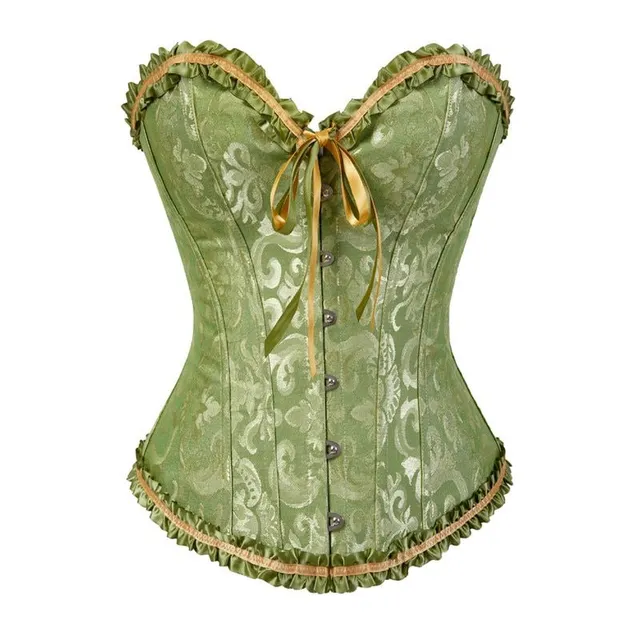 Doamnelor sexy dantelă corset în culori diferite 819green S