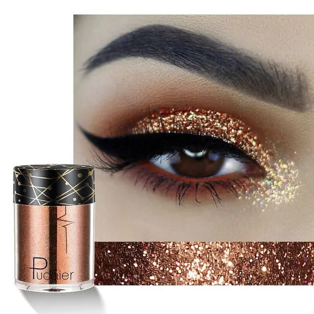 Luxury glitter in several color variants with universal use on eyes, lips and body