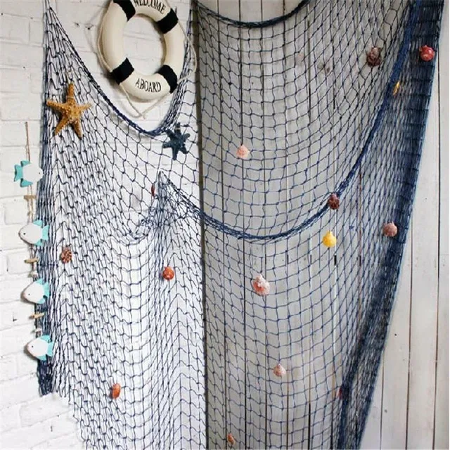 Hanging decorative fishing net