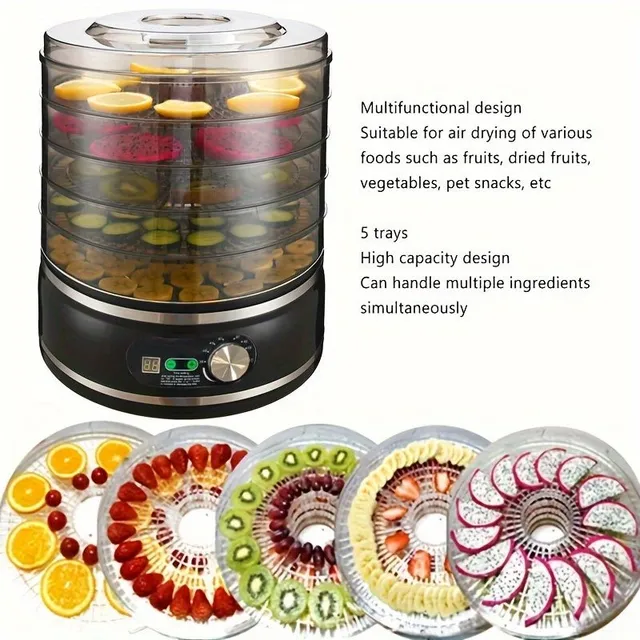 Dryer of fruit and vegetables with EU fork, 1 pcs - Dryer of herbs, meat and homemade production of medicinal teas