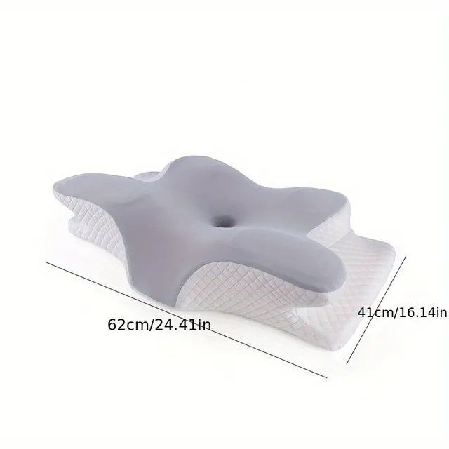 Relaxable neck spine memory pillow for painless sleep and pain relief
