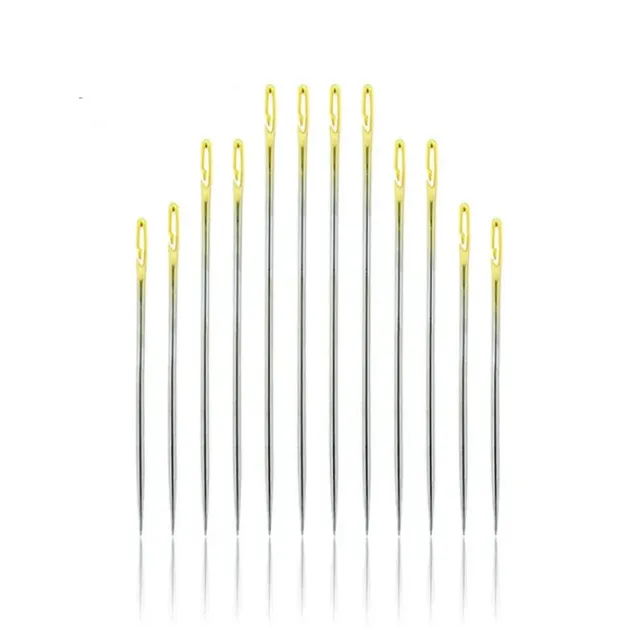 12 / 36KS Set of Sewing Needles from Stainless Steel Different Sizes for Manual Sewing and Repairs