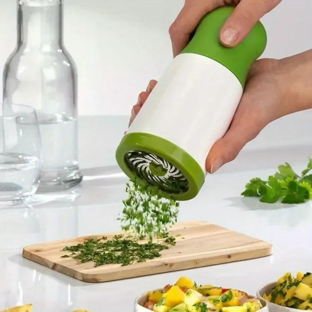 Practical herb grinder - stainless steel for quick and easy grinding of herbs