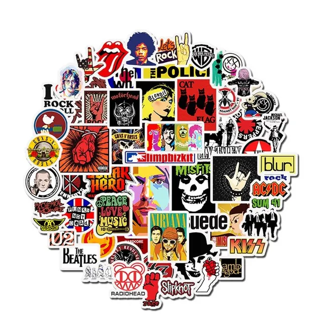 Stickers music 50 pcs