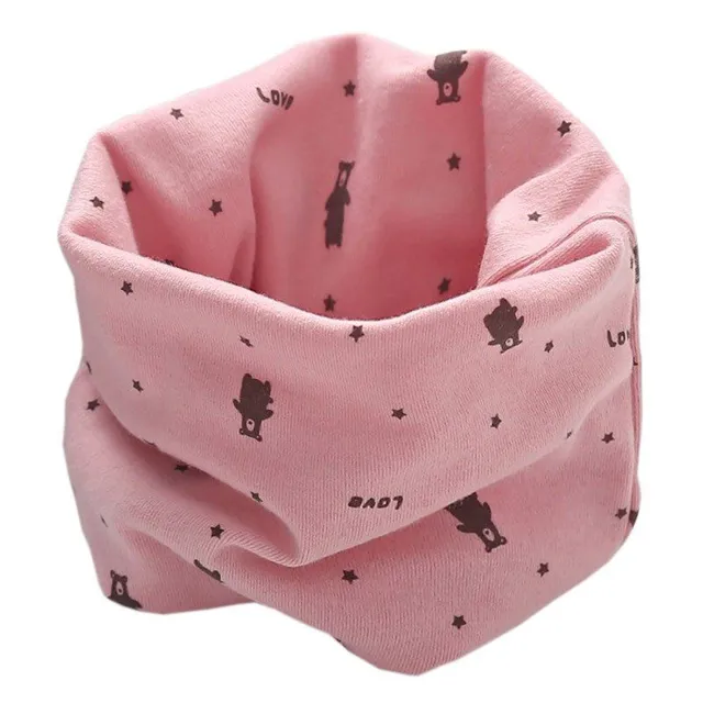 Children's neck warmer with bears