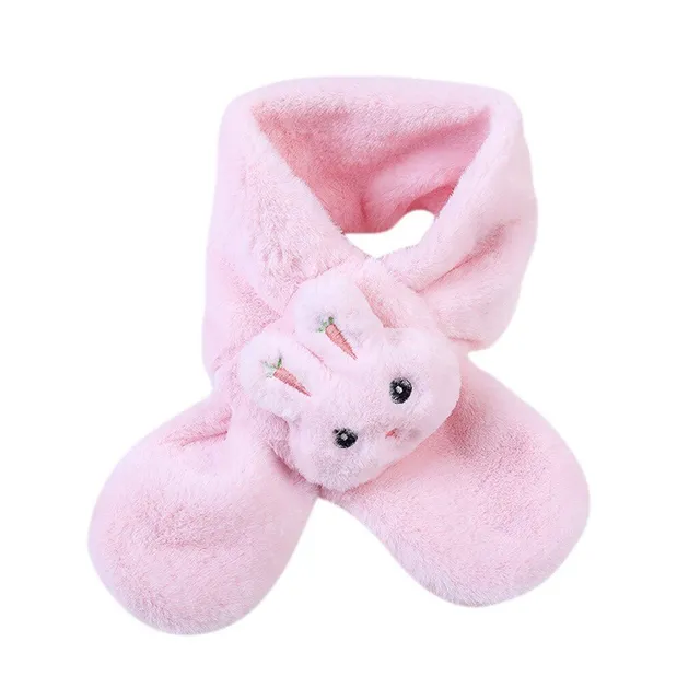 Children's winter scarf with bunny