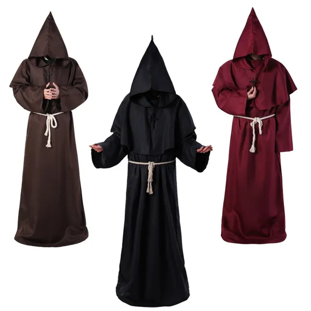 Středověký kostým mnicha - více barev