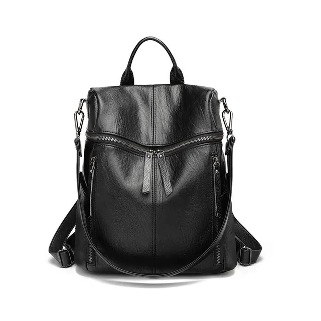 Women's soft PU leather backpack