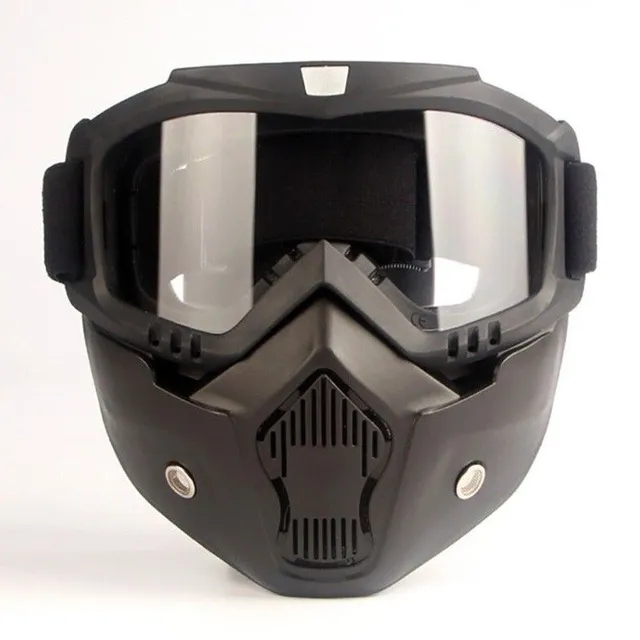 Moto glasses with mask