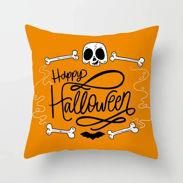 Halloween poliészter párna vicces mintával 45x45 cm kanapéra vagy hálószobába