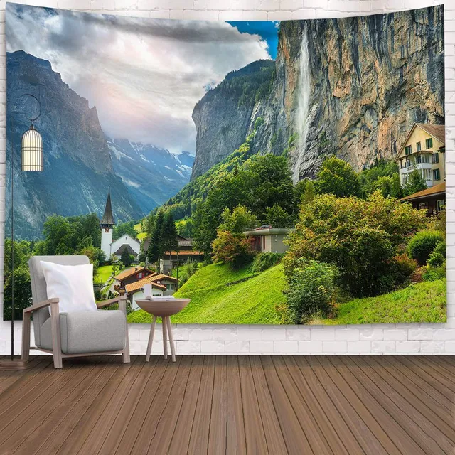 Wall tapestry with nature theme