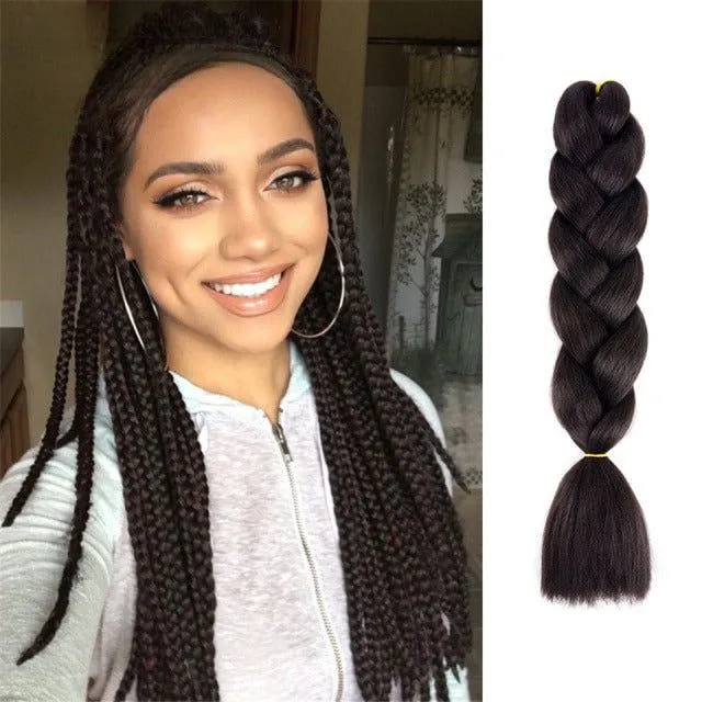 Kanekalon hair on braids - more variants