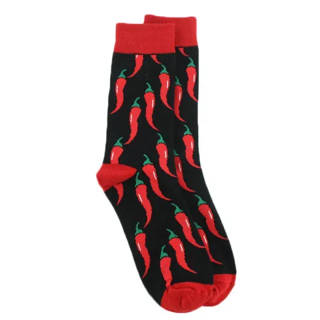 Men's chilli socks - cotton, comfortable, breathable