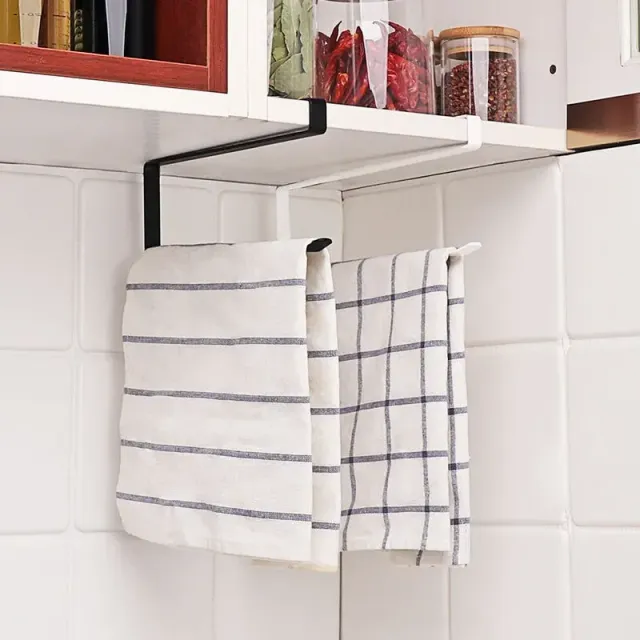 Držiak na stenu pre toaletný papier a uteráky - dizajn biely alebo čierny