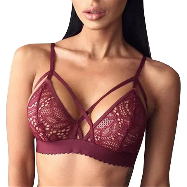 Ladies lace sexy bra Johnathon cervena s