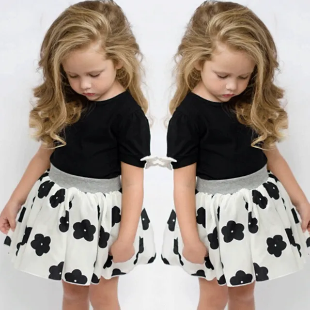Lovely gallant baby girl dress with flowers