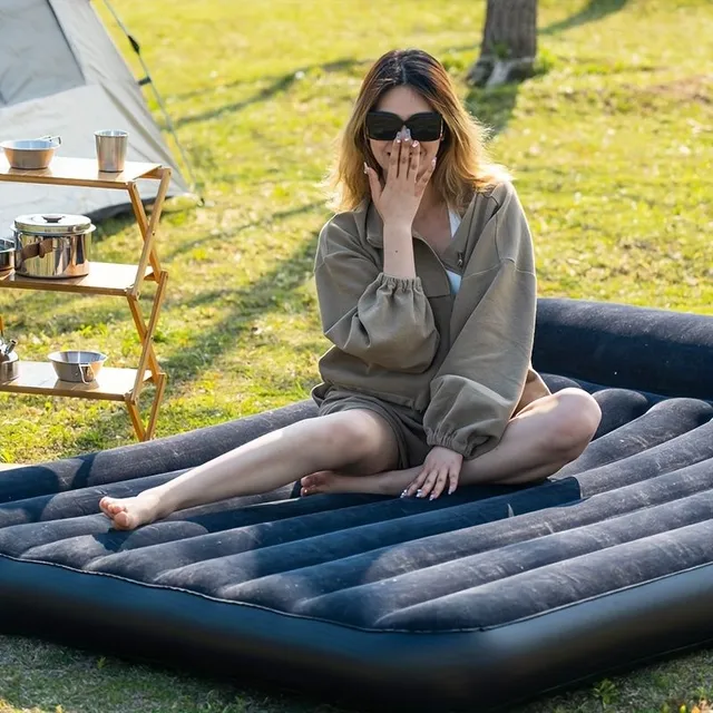 1 buc. Saltea gonflabilă portabilă cu pernă de aer pentru pauza de prânz acasă, camping în aer liber, cort