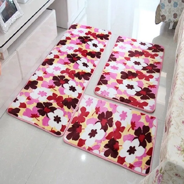 Bathroom mats with 3 pcs