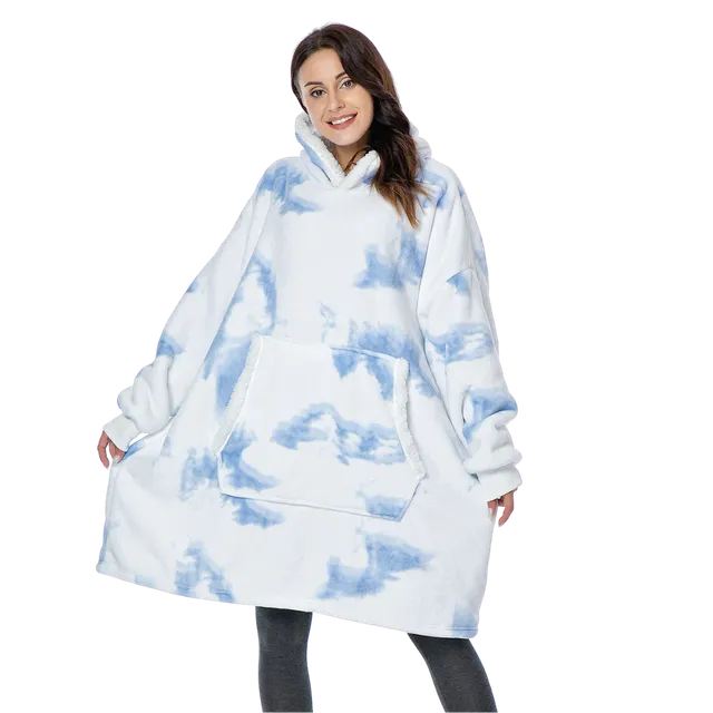 Giant blanket with hood