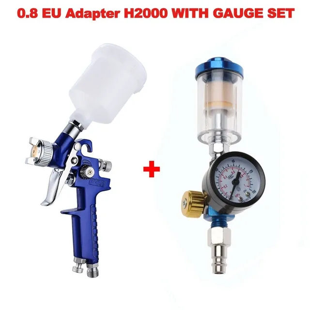 Professzionális HVLP Mini Airbrush Spray Gun autófestmény Aerograph Pneumatikus Gun