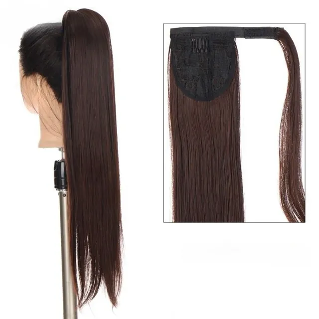 Women's long synthetic hair extensions for thickening hair