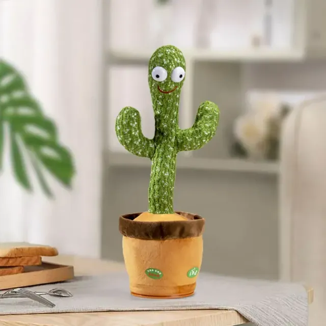 Plush cactus with electronic dancing and singing plush for kids - Birthday Gift