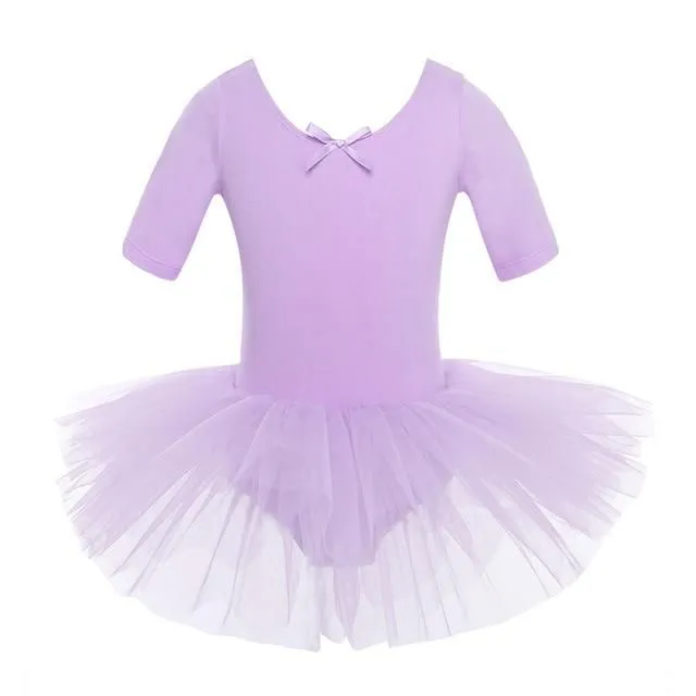 Dievčenské šaty na balet purple 2-3