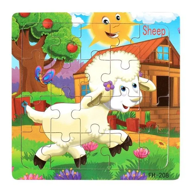 Super puzzle obrazkowe dla dzieci 20 sztuk