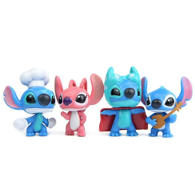 Kids creative set of figures popular animated characters Stitch - 10 pcs