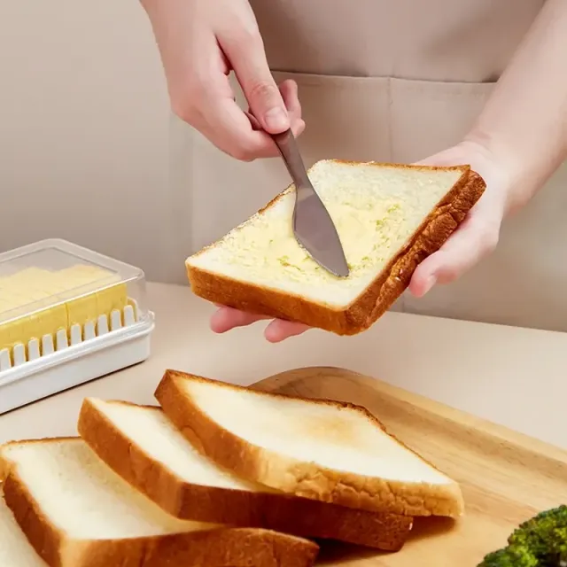 Portable butter with separator