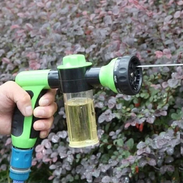 Foam gun for garden hose