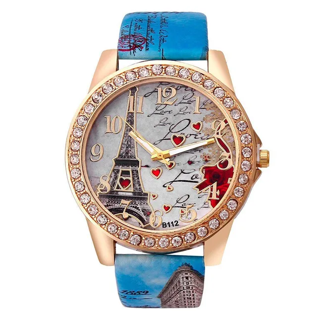 Women's Watch with Leather Belt Paris