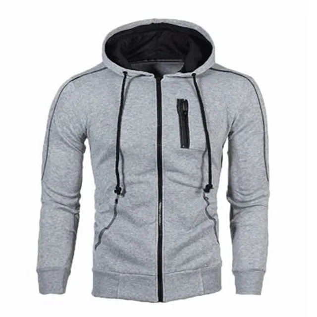 Men's trendy sports color hoodie with hoodie