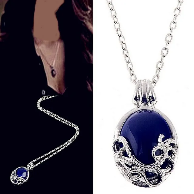 Women's modern necklace with Vampire Diaries motif