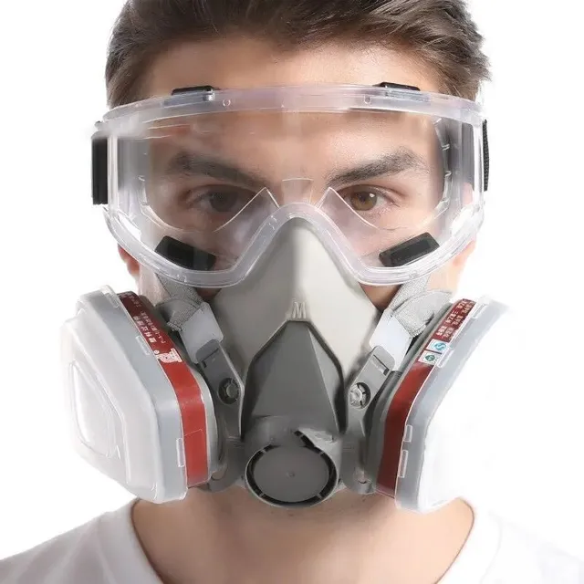 Chemical safety mask with filter