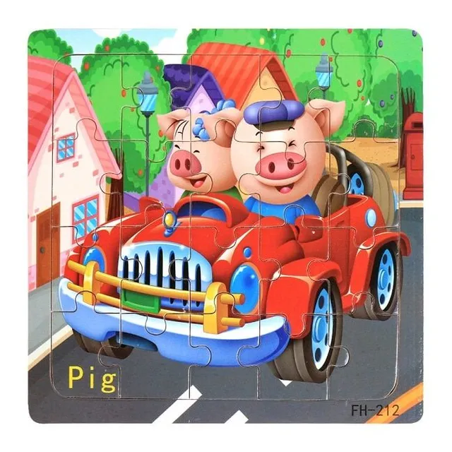 Super puzzle obrazkowe dla dzieci 20 sztuk