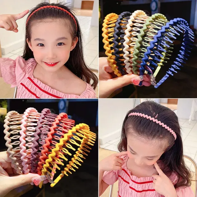 Baby hair headbands for girls - fixing with anti-slip teeth, fashion supplement