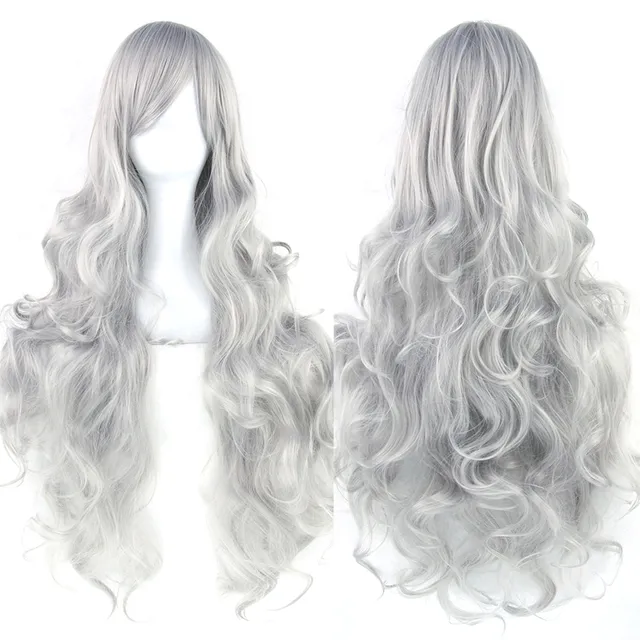 Synthetic wig - long wavy haircut