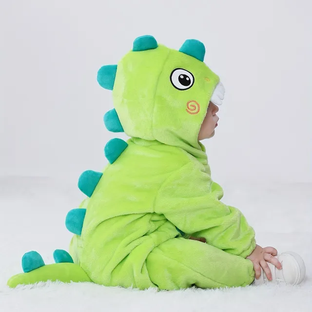 Cute Dino-Hero: Long Sleeve With Hood and Dinosaur Motive For Squirts